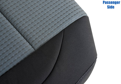 passenger seat cover cloth black gray titan 2004 2007