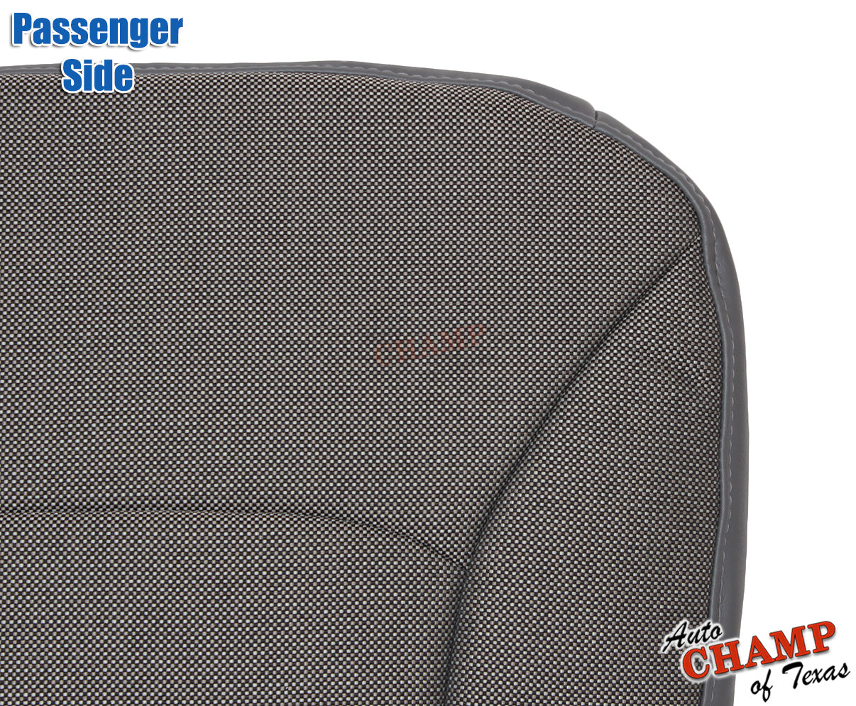 2003 Ford E150 E250 E350 E450 Passenger Bottom Seat Cover Gray Cloth Medium Flint