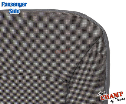 2003 Ford E150 E250 E350 E450 Passenger Bottom Seat Cover Gray Cloth Medium Flint