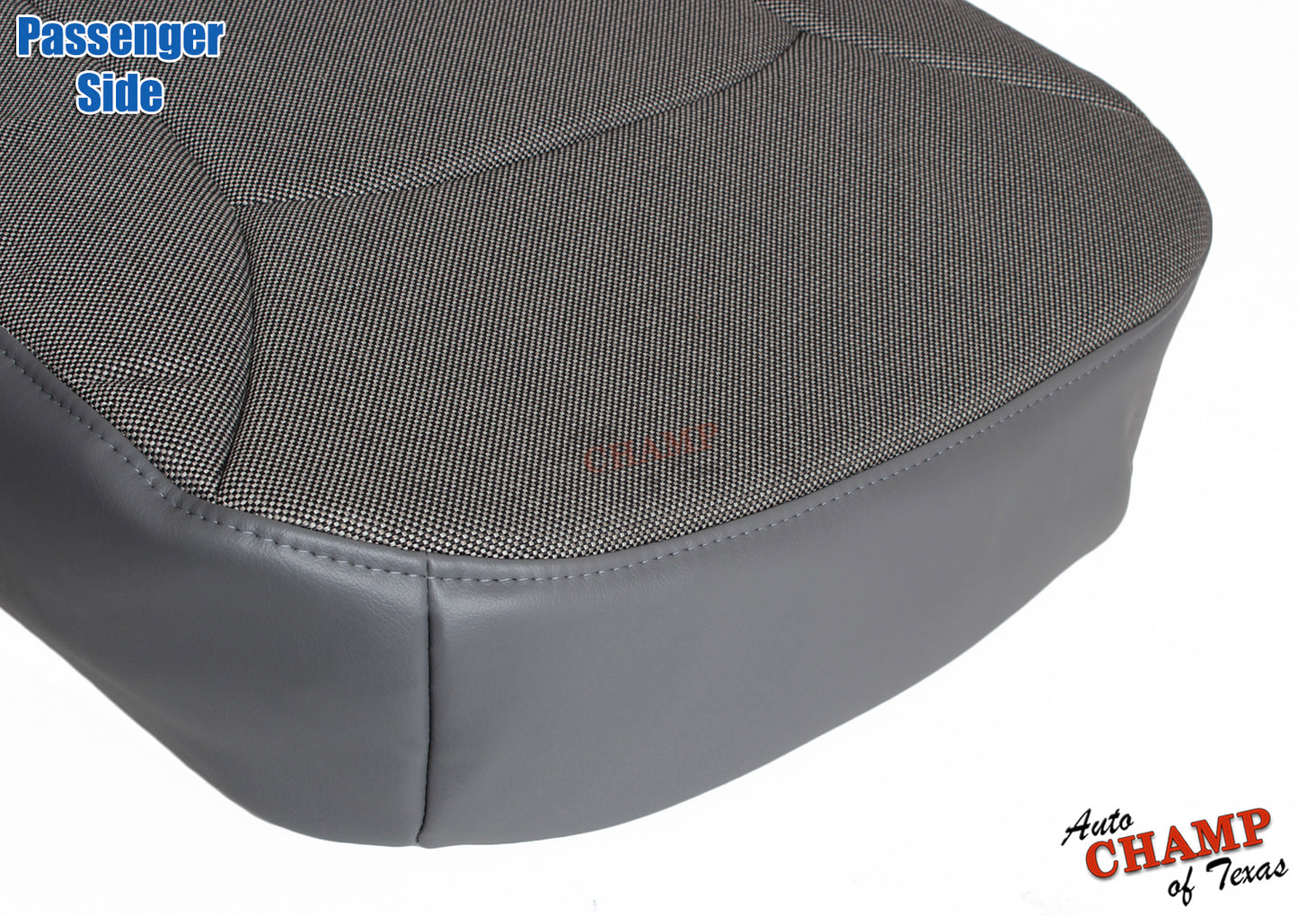 2003 Ford E150 E250 E350 E450 Passenger Bottom Seat Cover Gray Cloth Medium Flint