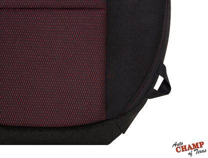 ford f150 fx2 fx4 seat cover black red cloth 2004 2008