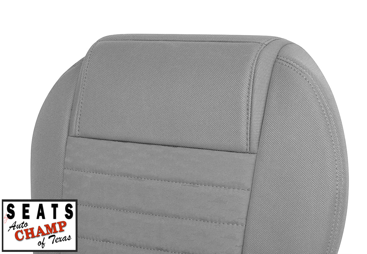 2005 2006 2007 2008 mustang driver seat backrest gray cloth closeup auto champ of texas