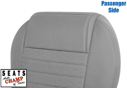 gray cloth mustang backrest closeup 2005 2006 2007 2008 passenger seat