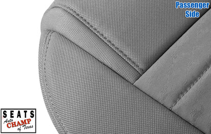 closeup gray cloth seat stitching mustang 2005 2006 2007 2008 passenger side