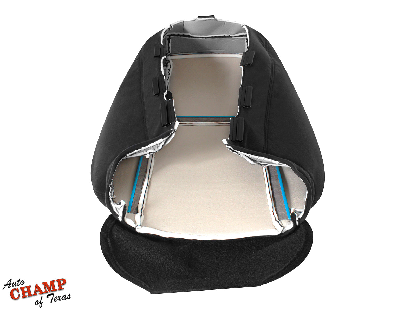 2007 2009 gmc sierra driver seat cover inside black cloth hooks