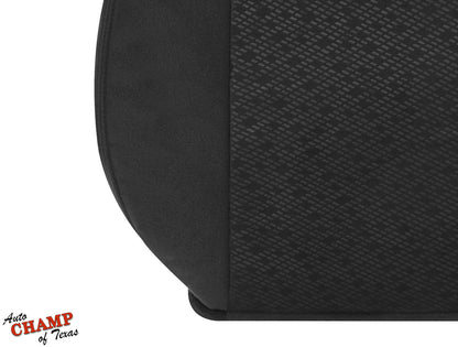 2007 2009 gmc sierra driver seat black cloth closeup detail