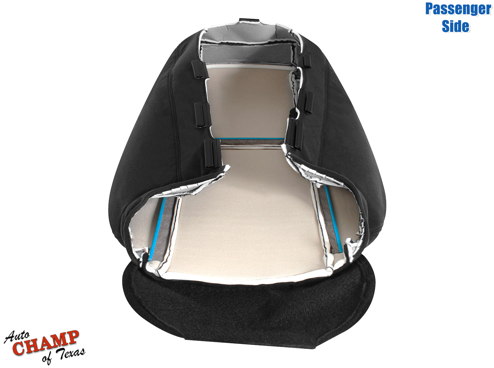 2007 2009 gmc sierra black cloth seat cover passenger inside