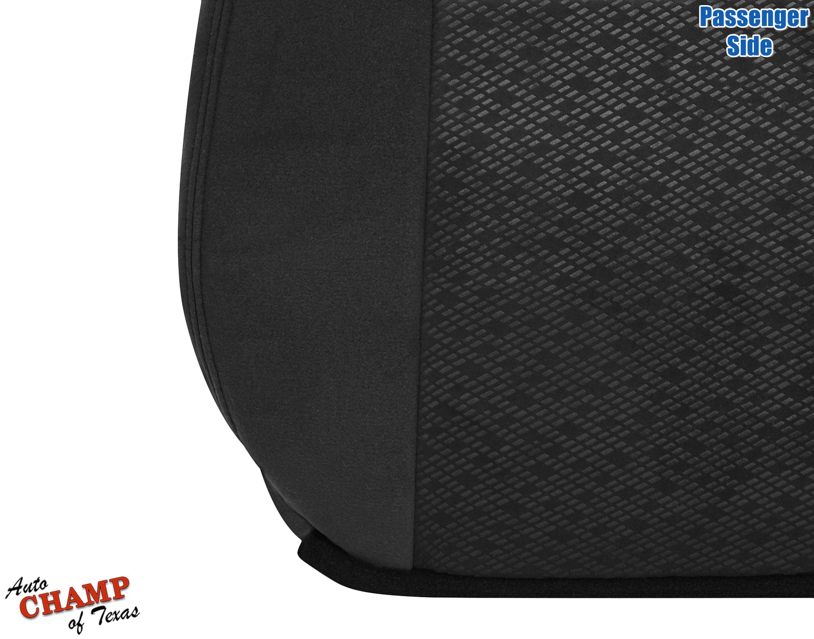 2007 2009 gmc sierra seat cover black cloth passenger side 19d texture