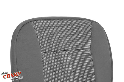 top angle view seat bottom dodge dakota gray cloth