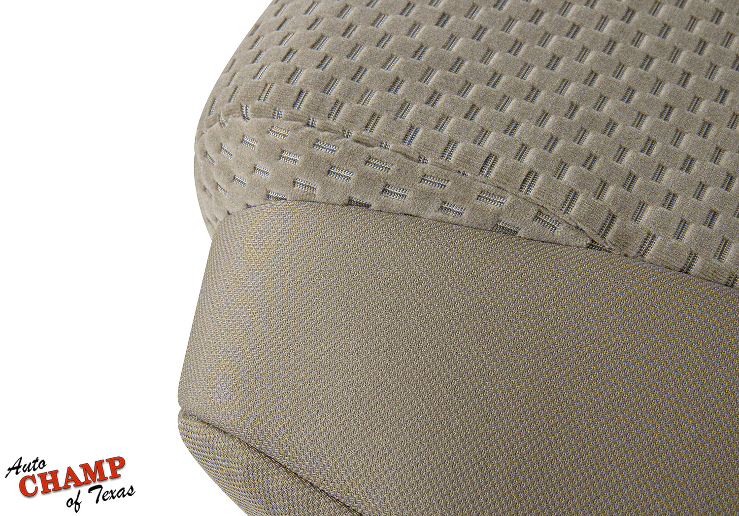 2007 2013 toyota tundra bottom cloth seat cover tan stitch detail