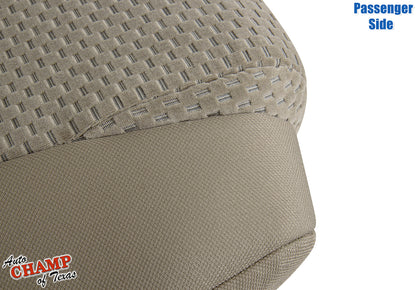 2007 2013 toyota tundra bottom cloth seat cover tan angled edge