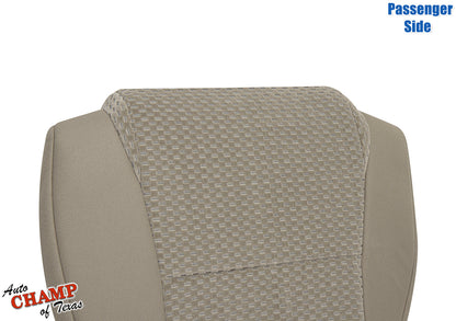 2007 2013 toyota tundra cloth seat cover tan rear view