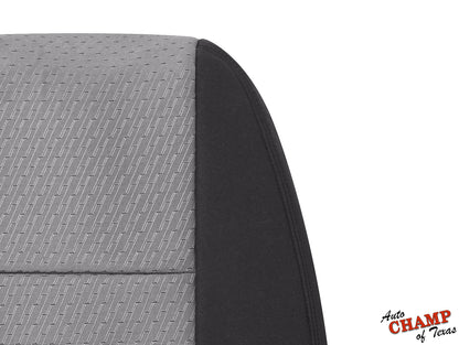 2007 2014 chevy silverado driver seat cover black gray cloth lean back
