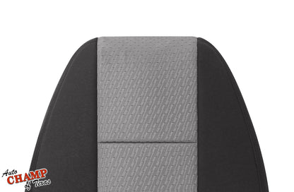 chevy silverado ls lt z71 2007 2014 driver seat cover lean back cloth black gray