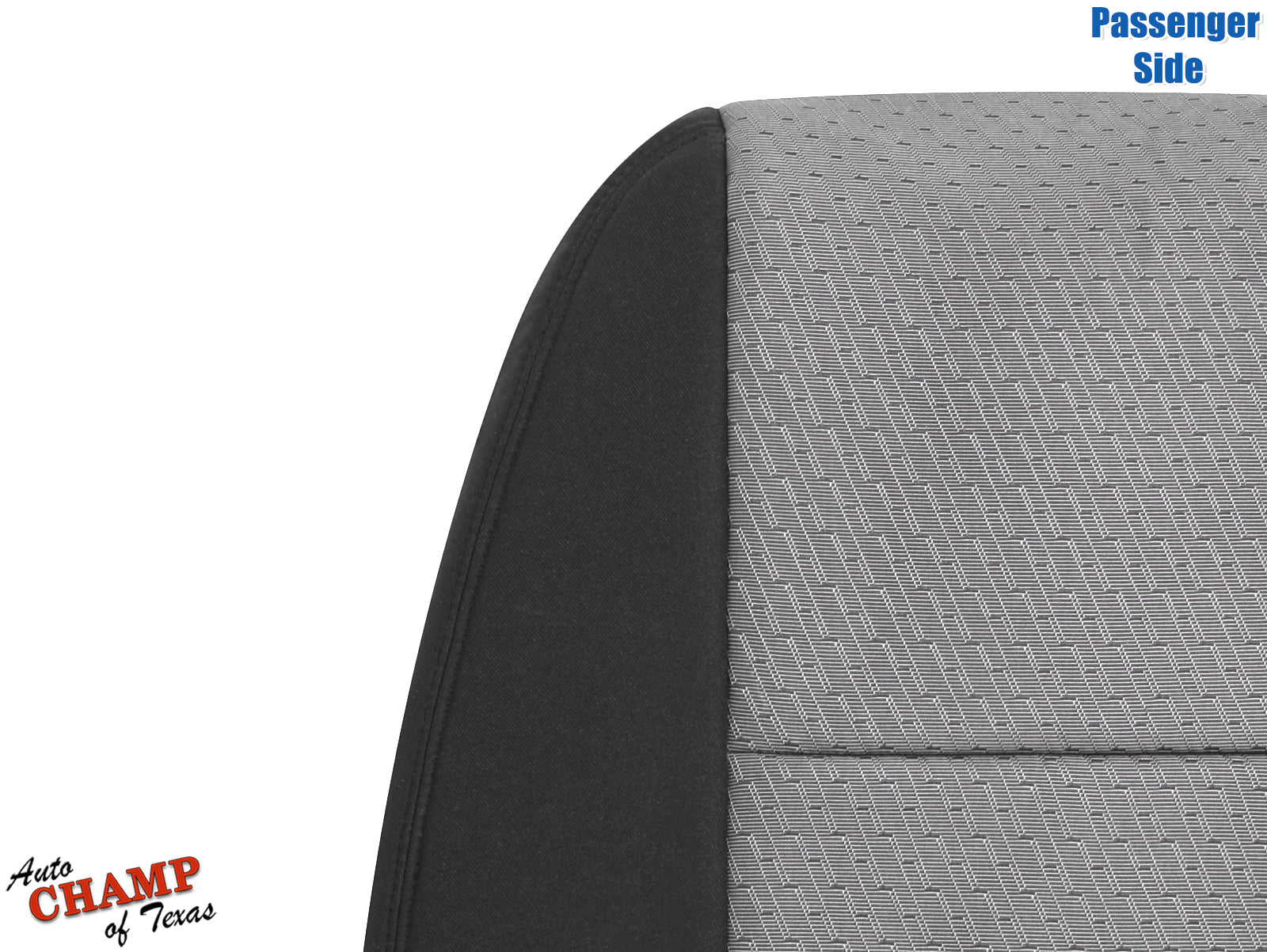 2007 2014 gmc sierra passenger seat back cover gray black cloth