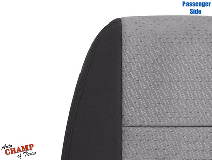 2007 2014 gmc sierra passenger seat back cover gray black cloth