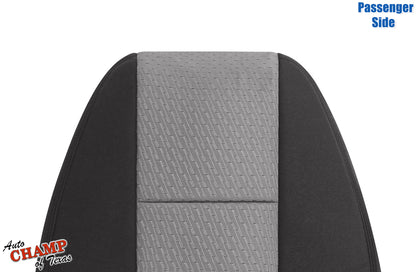 2007 2014 gmc sierra passenger seat back cover black gray cloth