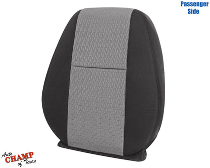 2007 2014 gmc sierra passenger lean back seat cover black titanium cloth