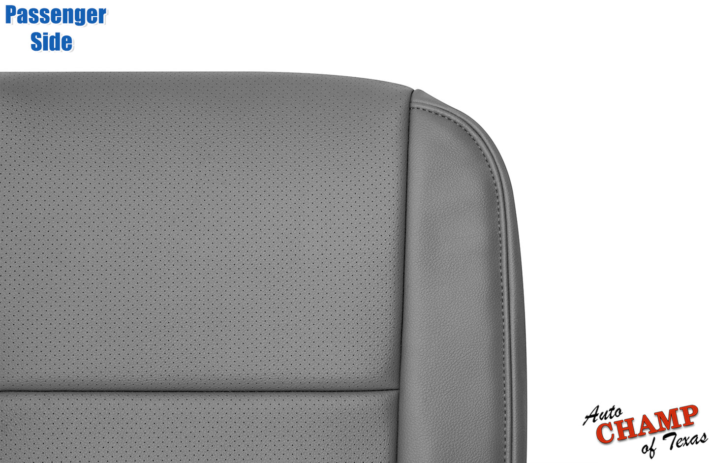 2009–2014 Honda Ridgeline Passenger Side Bottom Perforated Leather Seat Cover Gray