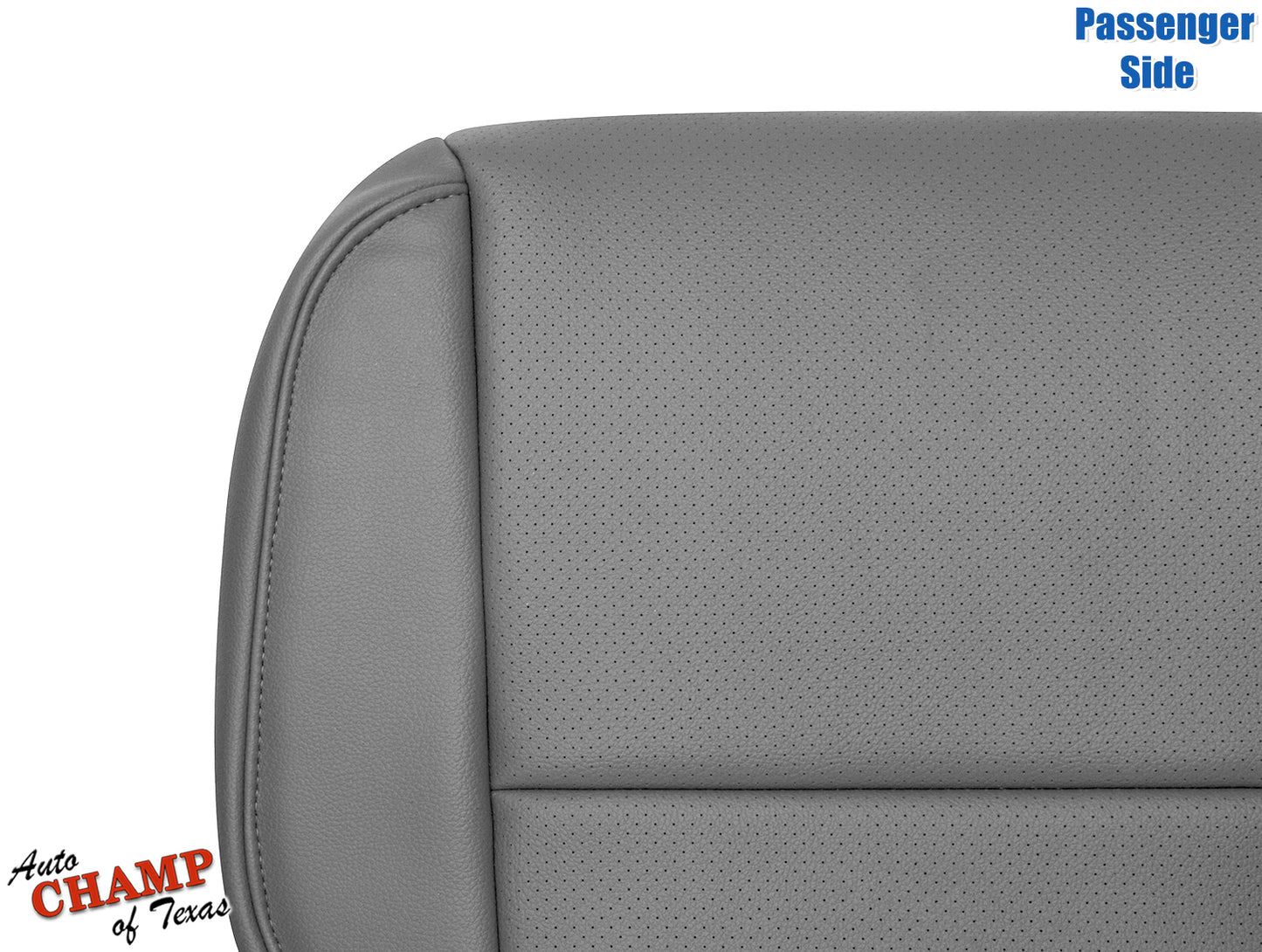 2009–2014 Honda Ridgeline Passenger Side Bottom Perforated Leather Seat Cover Gray