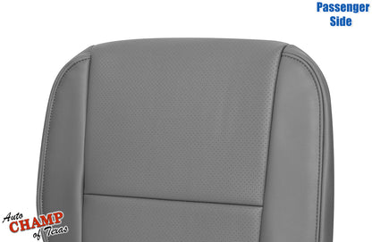 2009–2014 Honda Ridgeline Passenger Side Bottom Perforated Leather Seat Cover Gray
