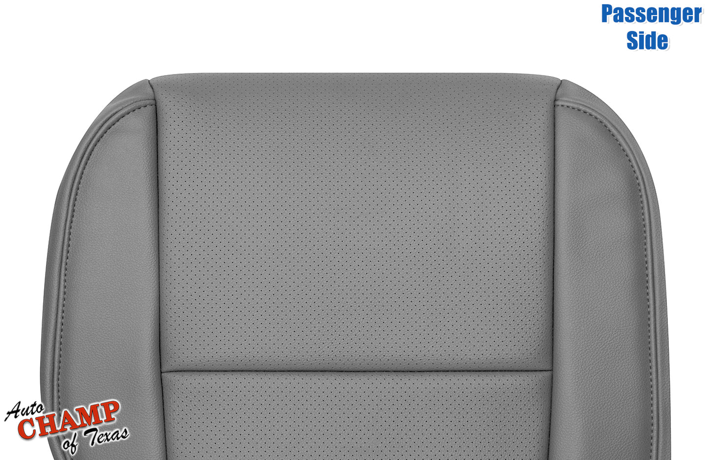 2009–2014 Honda Ridgeline Passenger Side Bottom Perforated Leather Seat Cover Gray