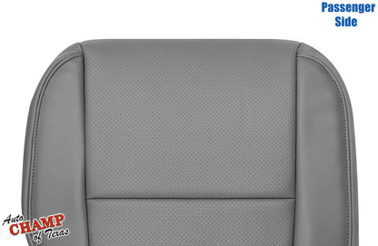 2009–2014 Honda Ridgeline Passenger Side Bottom Perforated Leather Seat Cover Gray