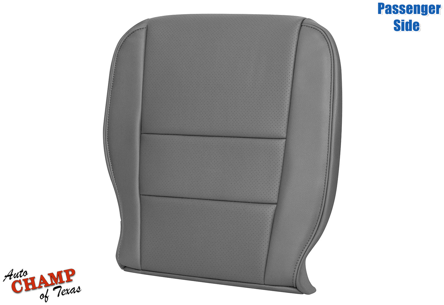2009–2014 Honda Ridgeline Passenger Side Bottom Perforated Leather Seat Cover Gray