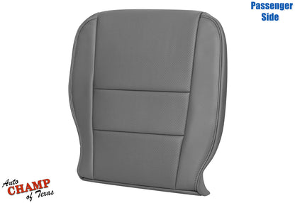 2009–2014 Honda Ridgeline Passenger Side Bottom Perforated Leather Seat Cover Gray