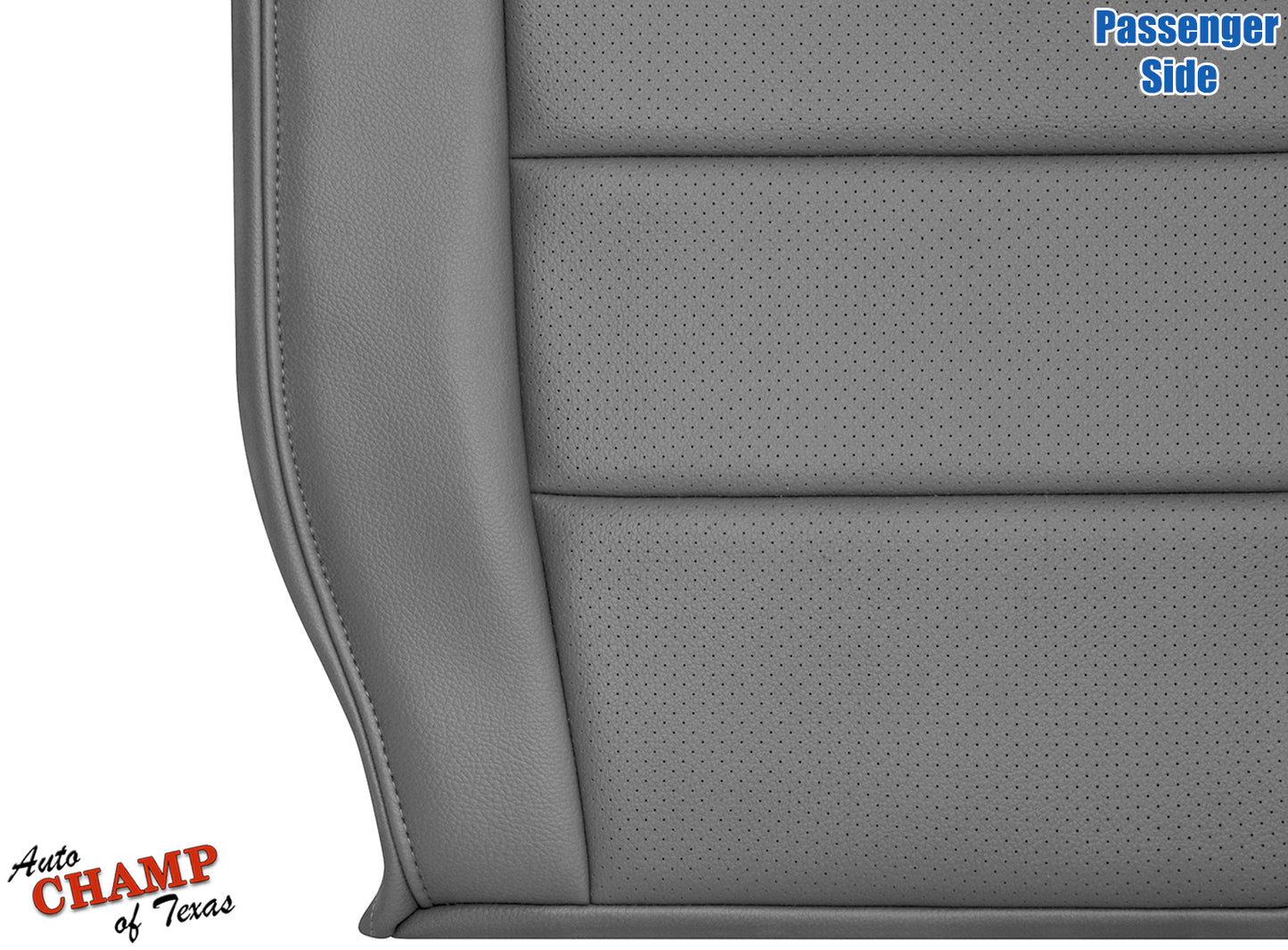 2009–2014 Honda Ridgeline Passenger Side Bottom Perforated Leather Seat Cover Gray