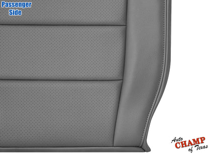2009–2014 Honda Ridgeline Passenger Side Bottom Perforated Leather Seat Cover Gray