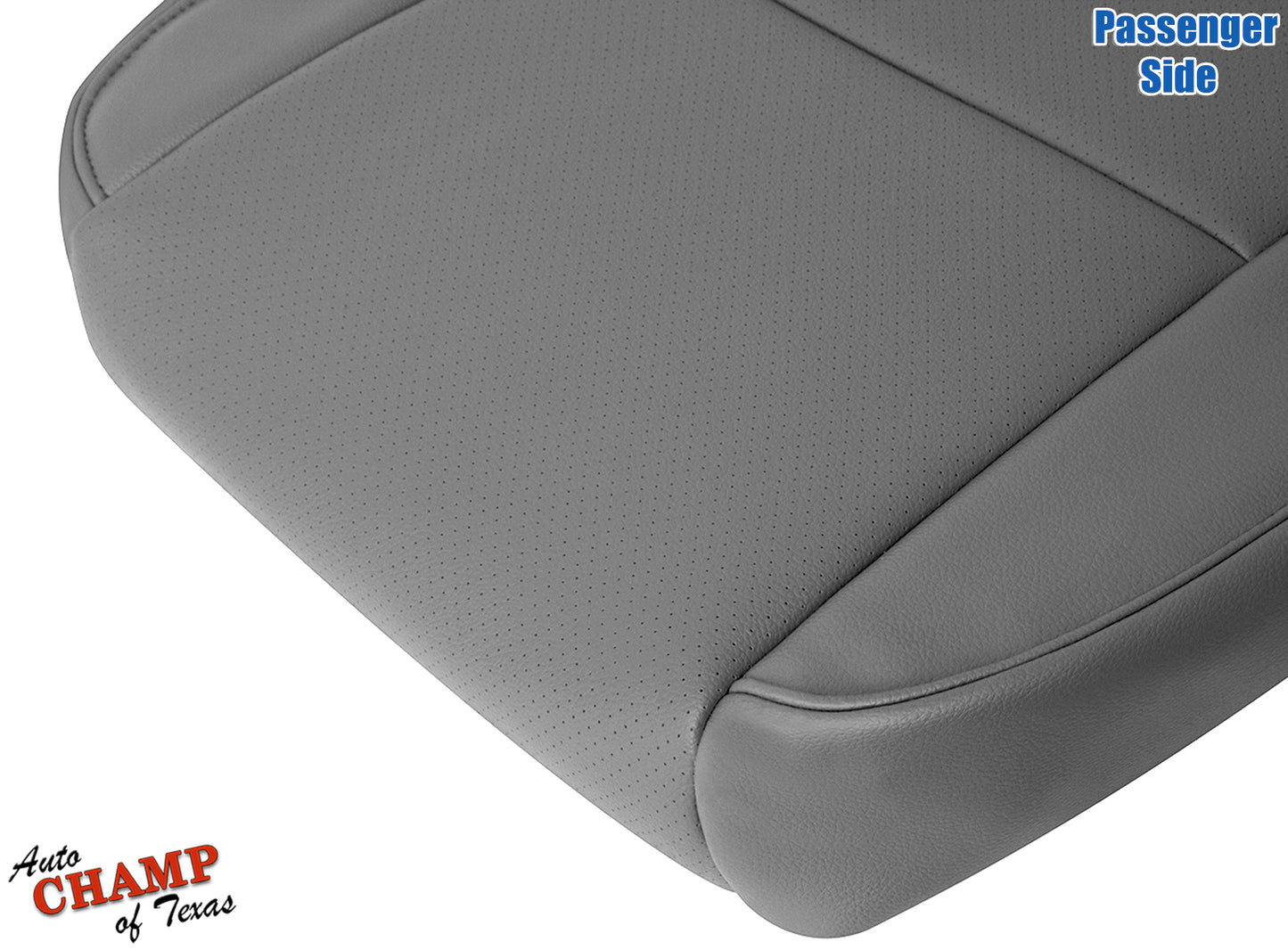 2009–2014 Honda Ridgeline Passenger Side Bottom Perforated Leather Seat Cover Gray