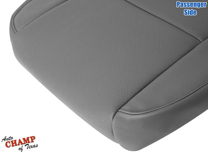 2009–2014 Honda Ridgeline Passenger Side Bottom Perforated Leather Seat Cover Gray
