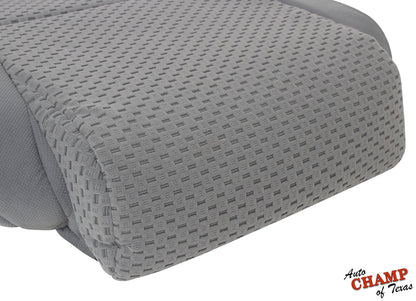 toyota tundra 2007 2013 replacement cloth seat cover closeup gray material