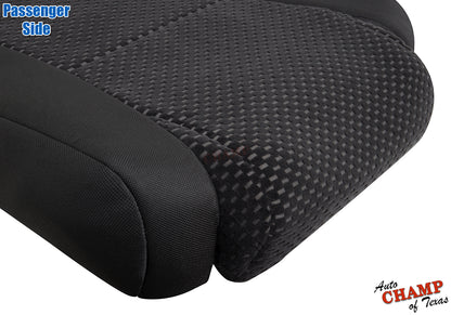 2007 toyota tundra passenger bottom seat cover black cloth factory style fit