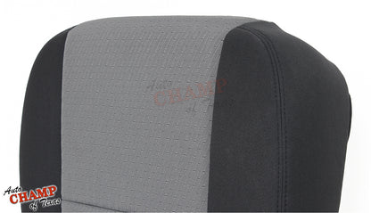 2007 2008 2009 gmc sierra cloth seat cover driver backrest gray black