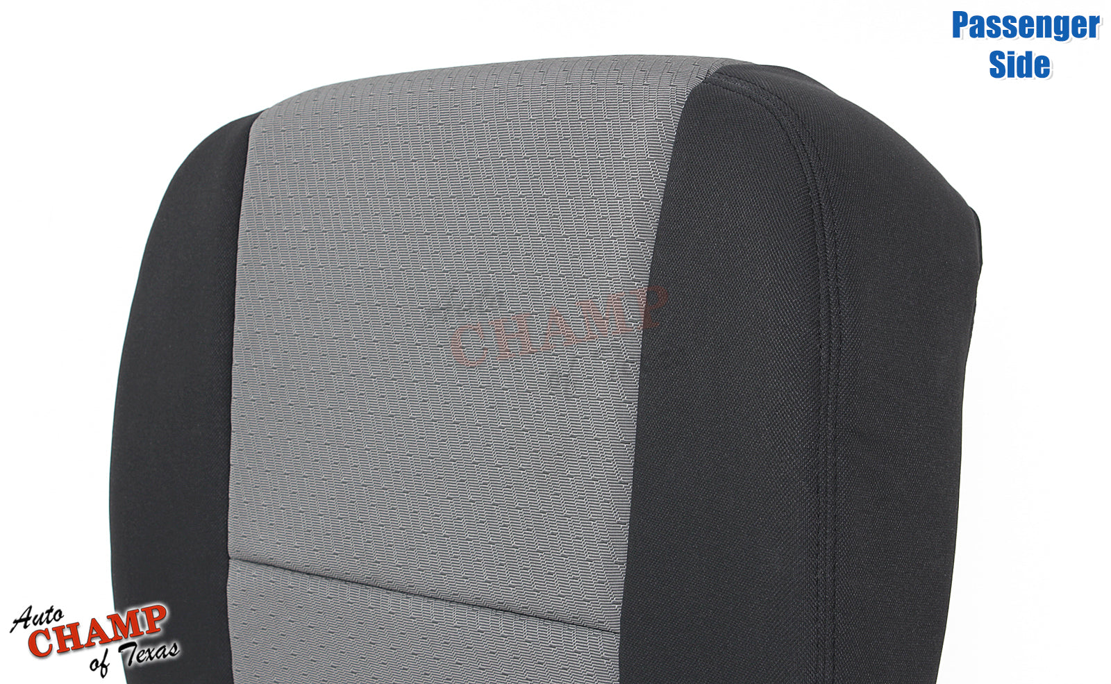 2007 2009 gmc sierra passenger seat cover gray cloth black sides