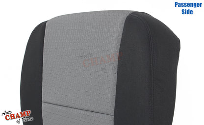 2007 2009 gmc sierra passenger seat cover gray cloth black sides