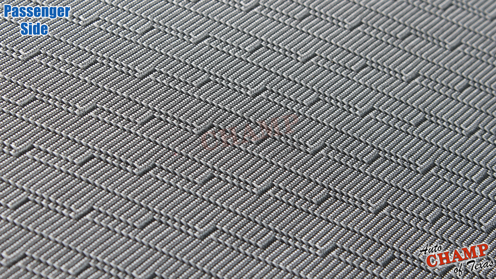2007 2009 gmc sierra passenger seat cover gray cloth texture closeup