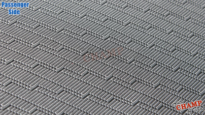 2007 2009 gmc sierra passenger seat cover gray cloth texture closeup