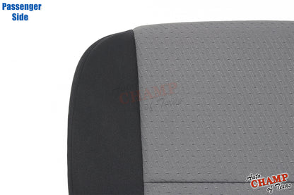 2007 2014 passenger lean back seat cloth black gray silverado
