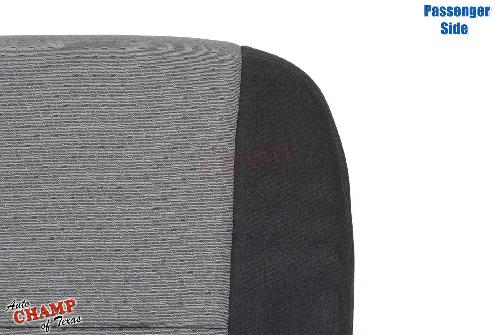 2007 2009 gmc sierra seat cover passenger backrest gray black cloth replacement