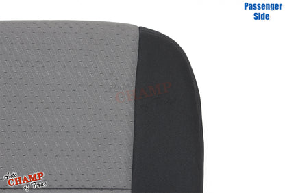 2007 2009 gmc sierra seat cover passenger backrest gray black cloth replacement