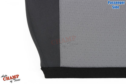 2007 2009 gmc sierra seat cover passenger bottom gray black cloth upholstery