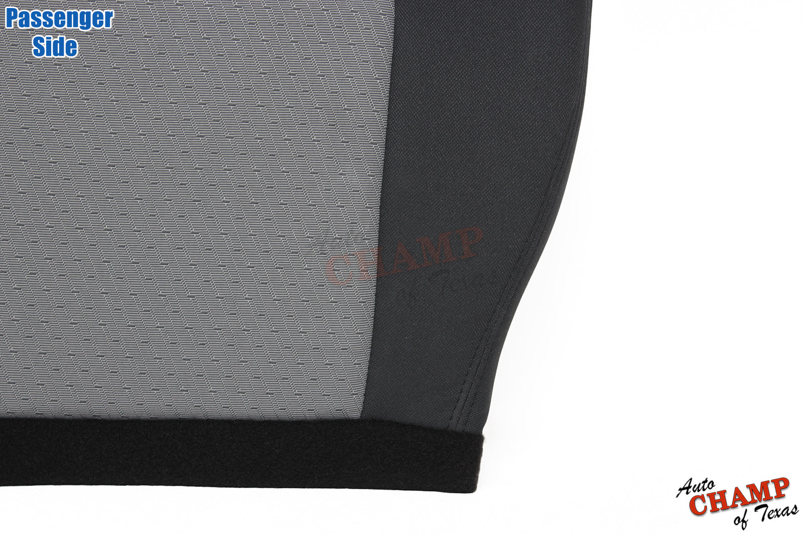 2007 2009 gmc sierra seat cover passenger bottom gray black cloth oem replacement
