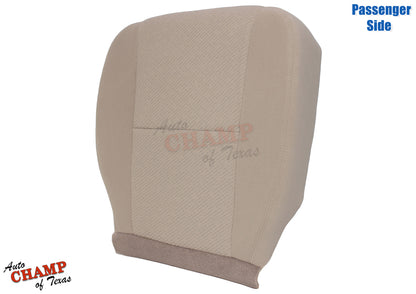 2007-2008 Chevrolet Tahoe & Suburban LT LS Z71 Passenger Side Bottom Cloth Seat Cover Tan