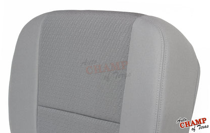 2014 gmc sierra lt driver backrest seat cover gray cloth oem fit