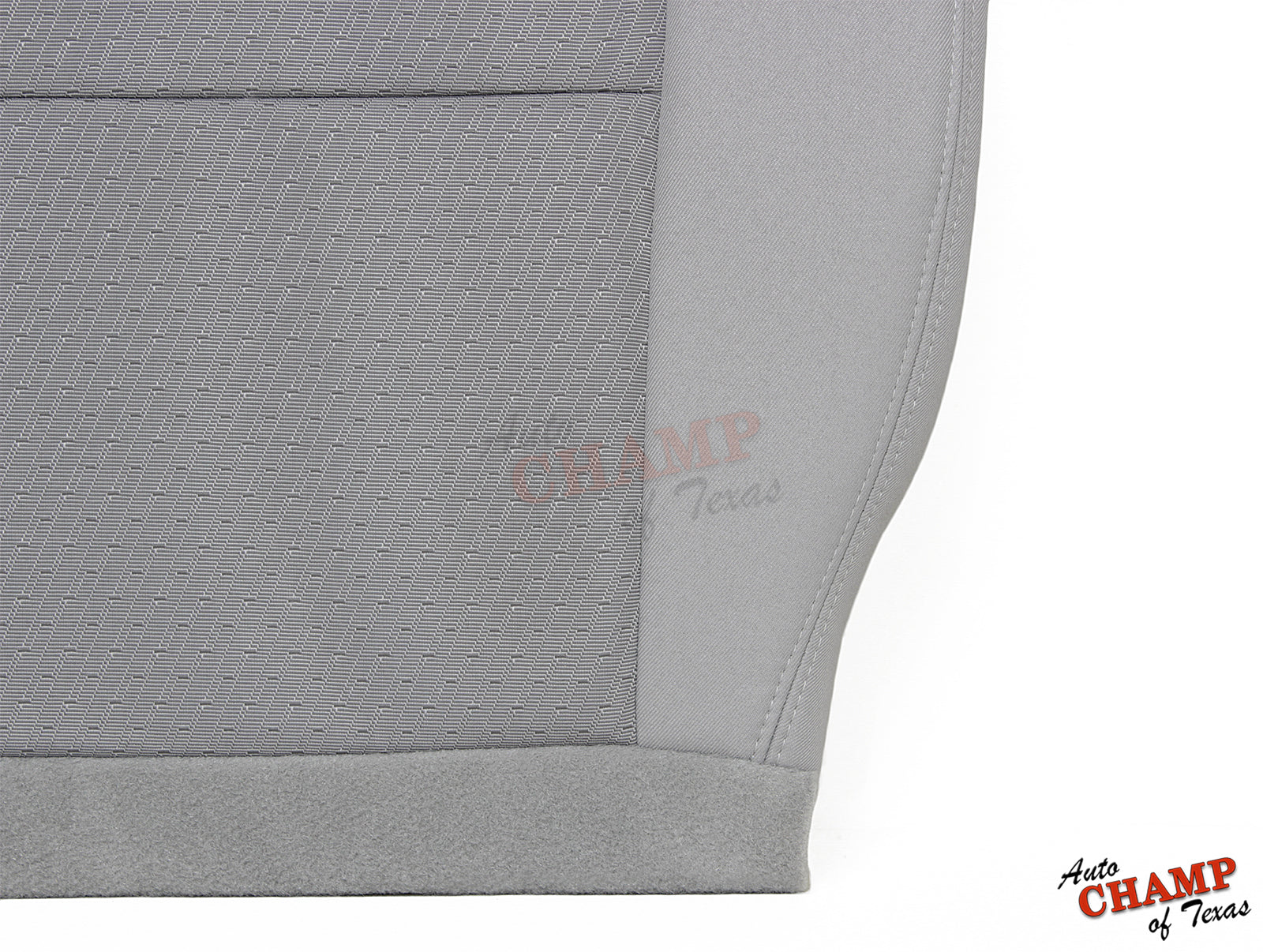 2014 gmc sierra driver seat stitching gray cloth closeup