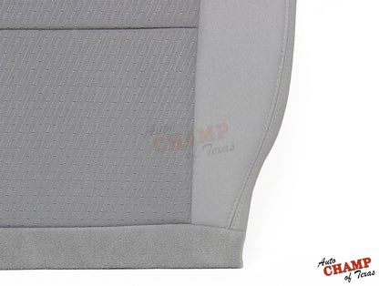 2014 gmc sierra driver seat stitching gray cloth closeup