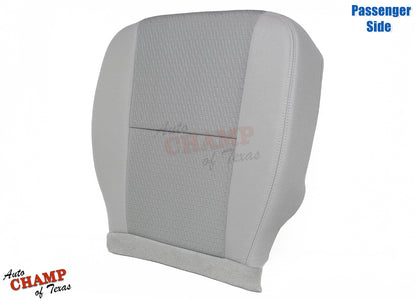 angled front view gray seat cover chevy tahoe cloth